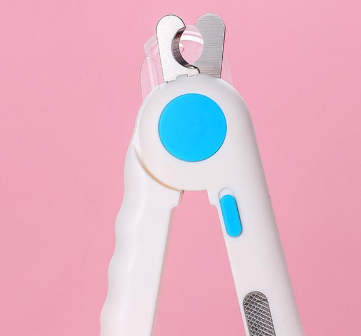 Cuidado de patas de gato mascota, cortauñas para perros con luz LED, tijeras cortadoras de uñas