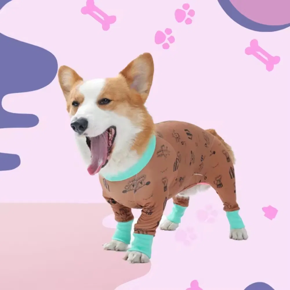 Conjunto de pijamas de lujo para perros, ropa de bambú, ropa para mascotas, pijamas premium para perros