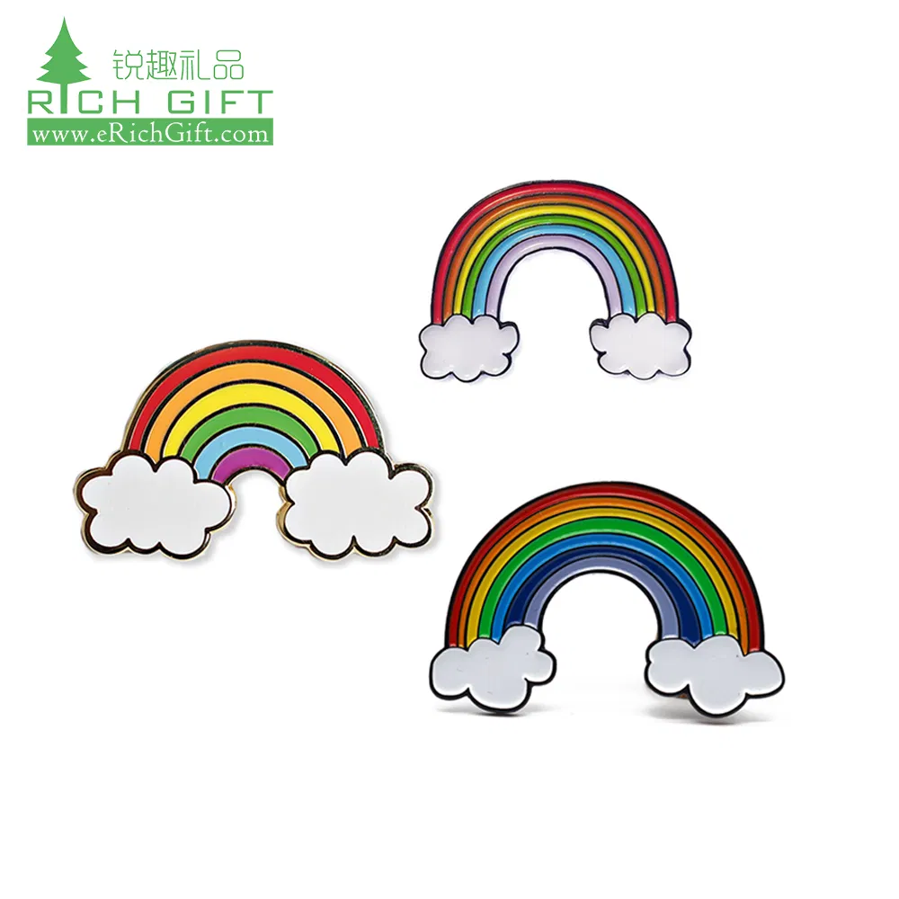 Venta directa de fábrica sin pedido mínimo, logotipo personalizado, pines de esmalte duro coloridos para aniversario, insignias del Club de Leones