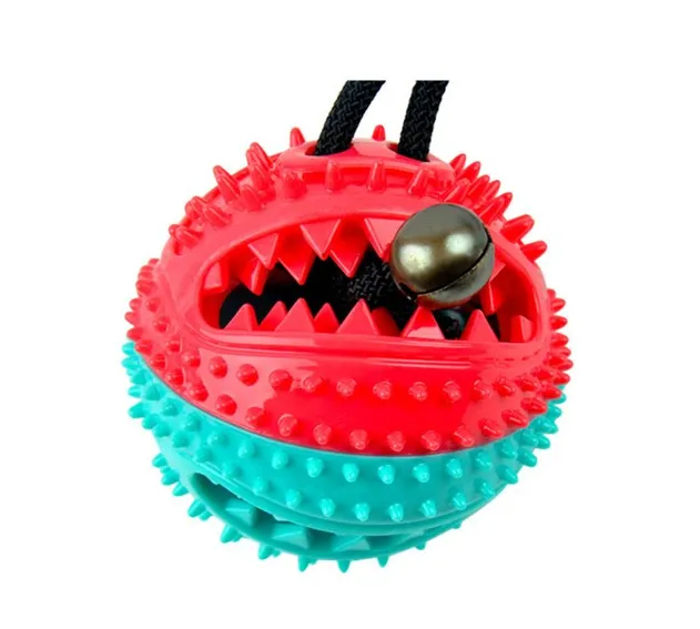 Juguete interactivo para perros con cuerda de succión, bola para masticar, juguete molar para mascotas