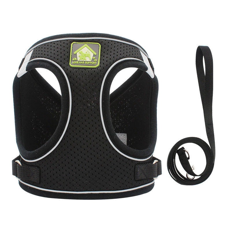 Arnés para mascotas Step-in Air - Chaleco de malla reflectante para todo clima, sin tirones, para perros y gatos pequeños, con gancho y bucle y hebilla de seguridad