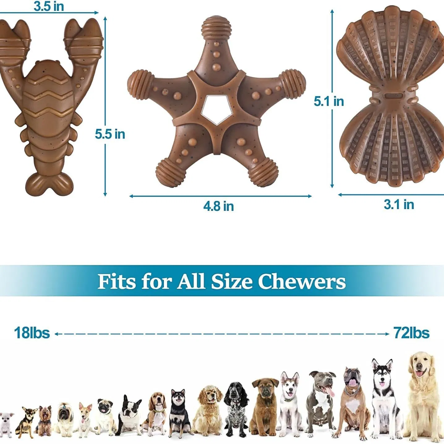Juguetes interactivos para perros, duraderos, resistentes a mordidas, a prueba de fugas, para limpiar los dientes y moler huesos