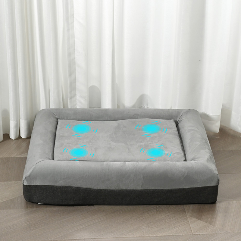 Cama para mascotas personalizada, impermeable, cómoda, con masaje y espuma viscoelástica
