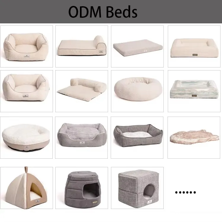 Cama para gatos y cachorros redonda