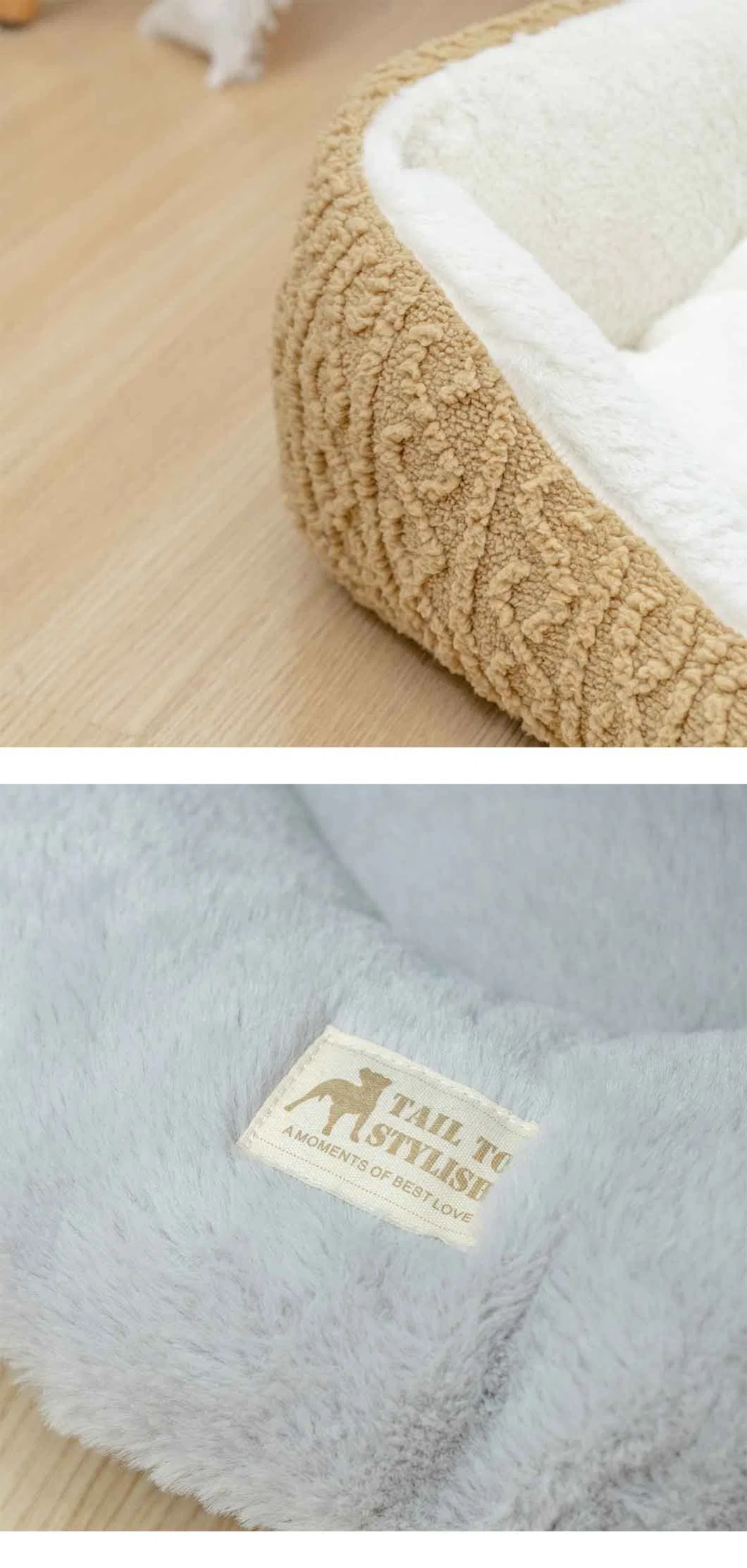 Diseño Cálido Acogedor Cómodo Alta Calidad Elegante Casa Cama para Perros y Gatos