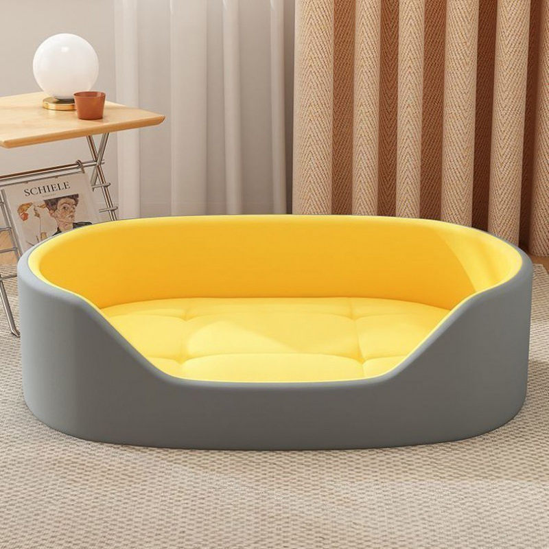 Cama acogedora personalizada de fábrica mayorista de suministros para mascotas, nido de gato de felpa cómoda