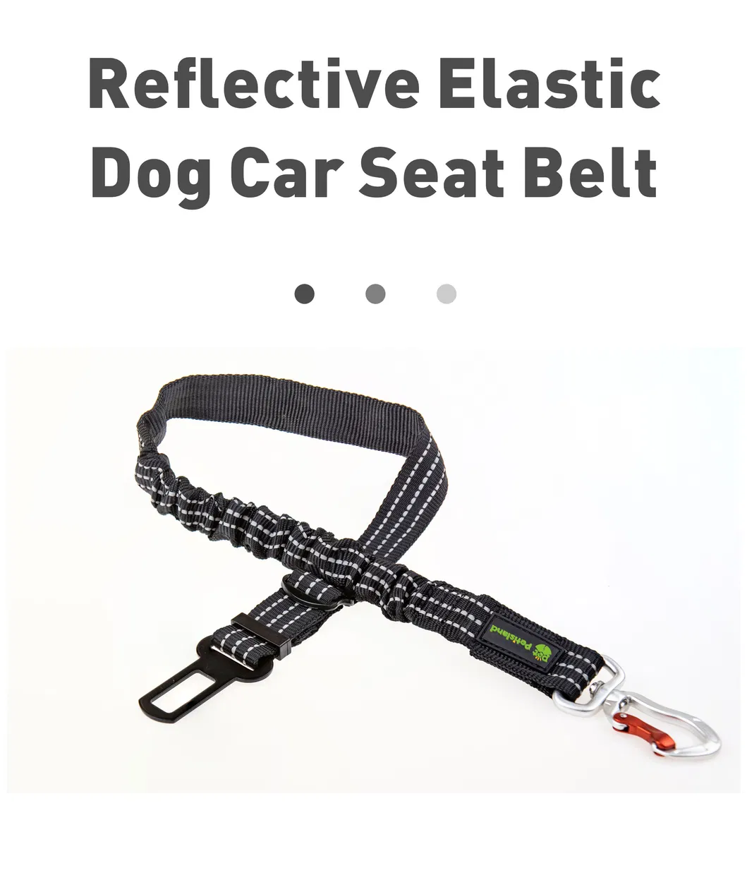 Cuerda de seguridad de alta elasticidad al por mayor, productos para mascotas, correa para perros, cinturón de seguridad para automóvil