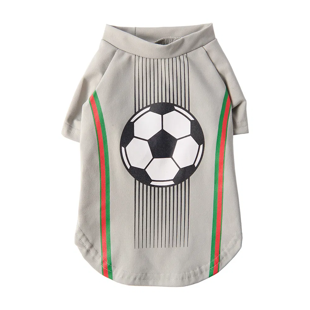 Camiseta de fútbol de moda para perros, jersey de malla para mascotas, camiseta deportiva de verano, ropa para perros