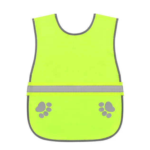 Chaleco de seguridad reflectante fluorescente para perros con correa ajustable, chaqueta para pasear mascotas