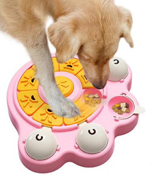 Juguete de alimentación interactivo para perros, rompecabezas de entrenamiento, tazón de alimentación lenta