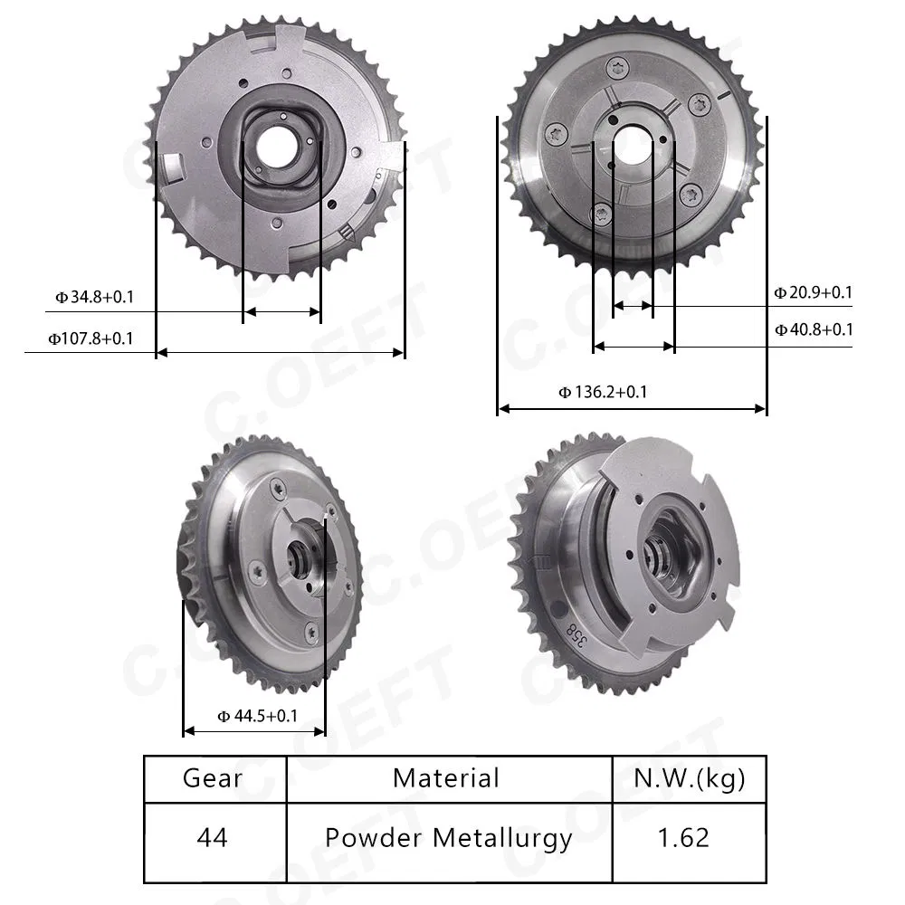C. Oeft High Quality Engine Timing Camshaft Sprocket Engine Camshaft Pulley Adjustable Timing Gear12606358 for GM