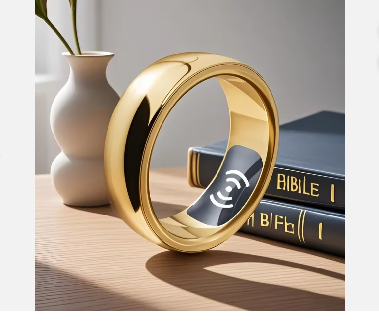 Homirn IP68 Waterproof Heart Rate Blood Oxygen Monitor Remote Photography Tracking Smart Fitness Tracker Ring