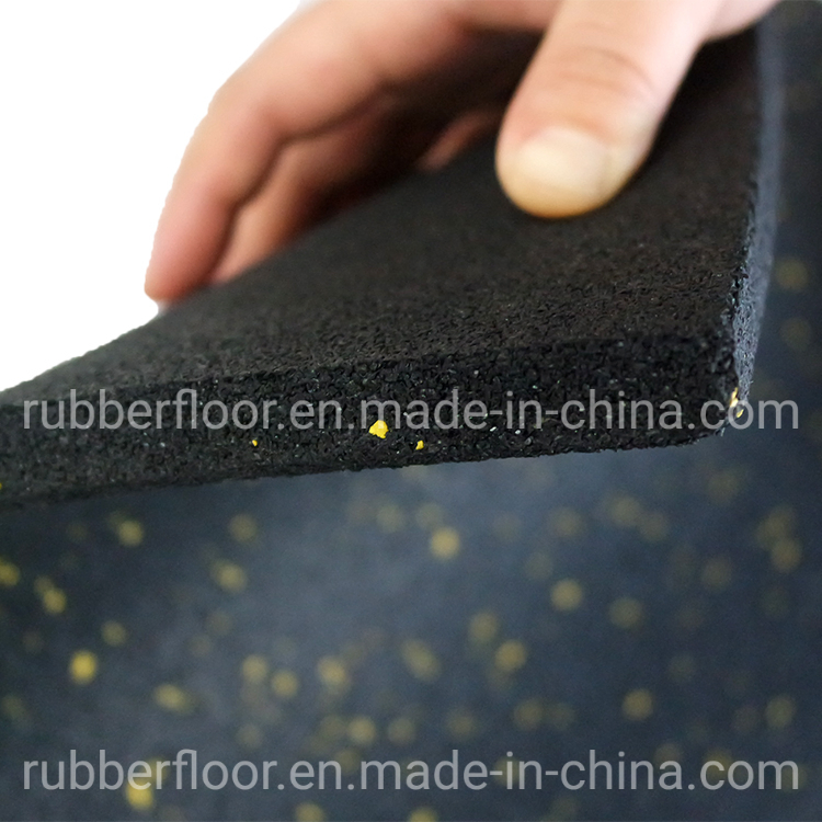 China Manufacture Wholesale Rubber Floor Mat, Premium Commercial Rubber Gym Flooring Mat, Discount Price Home Rubber Gym Tiles Floor for Crossfit Fitness