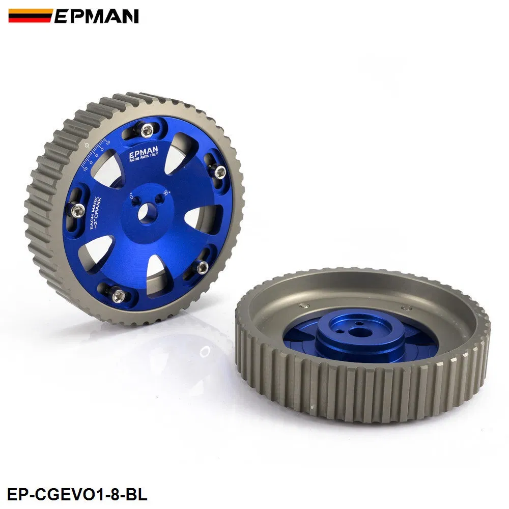 Epman Adjustable Cam Shaft Gear Gears for Mitusibishi Lancer Evolution Evo 1-8 4G63 4G63t Ep-Cgevo1-8-Bl