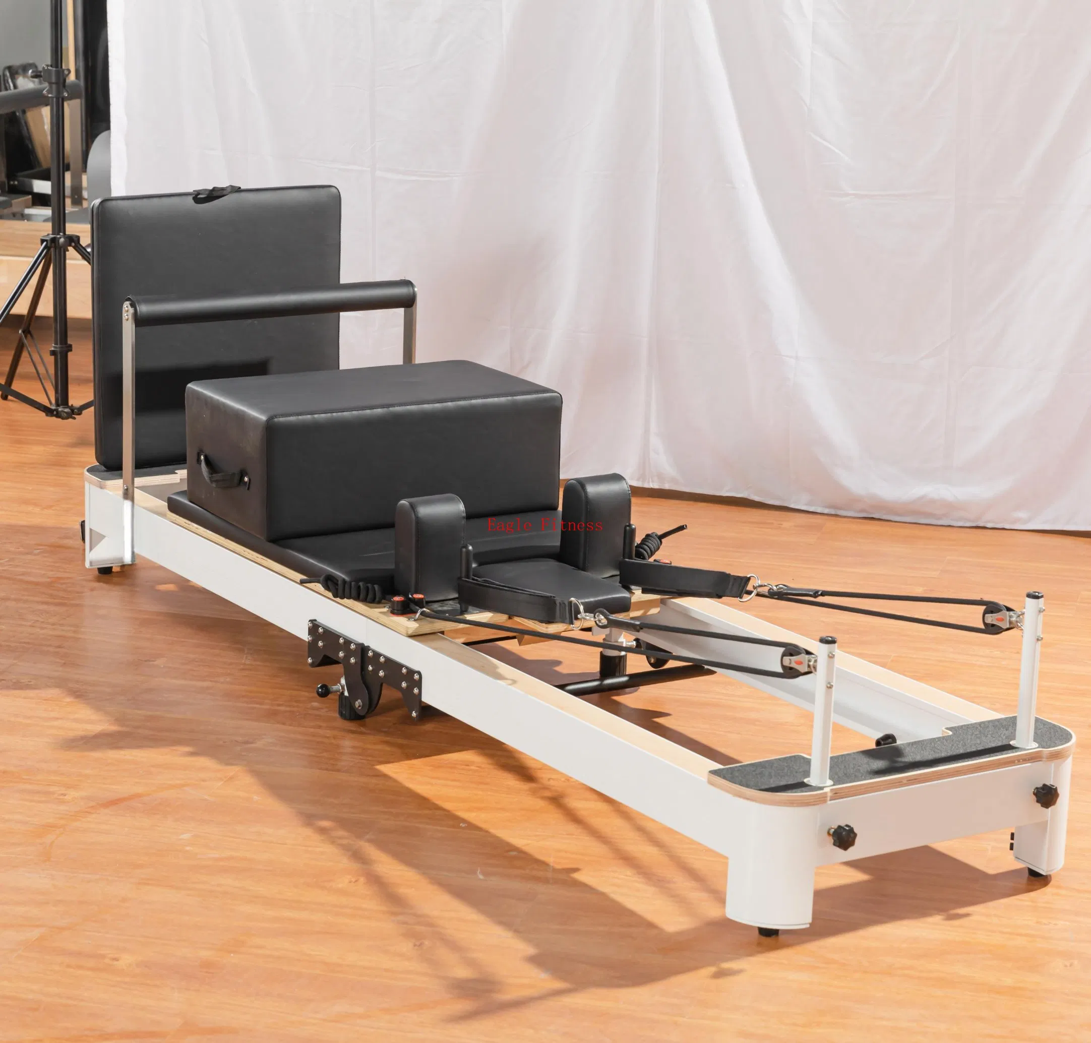 Professional Wholesale Foldable Portable Fitness Aluminium Wood Pilates Reformer