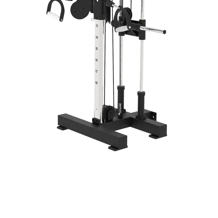 Gym Fitness Functional Trainer Wall Mounted Single Cable Station Pulley Tower