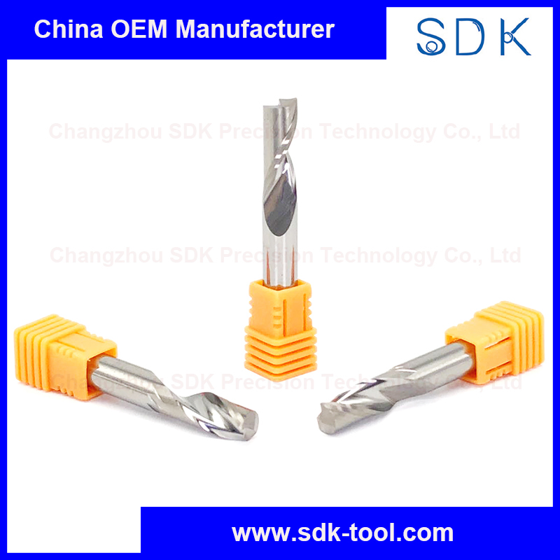 Single O Flute Milling Cutter Cutting Tools Solid Carbide for Aluminium with High Abrasion Resistance