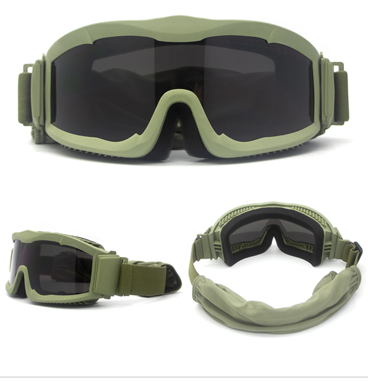 Tactical 3mm Combat Goggles for Outdoor Adventures and Sports Glasses