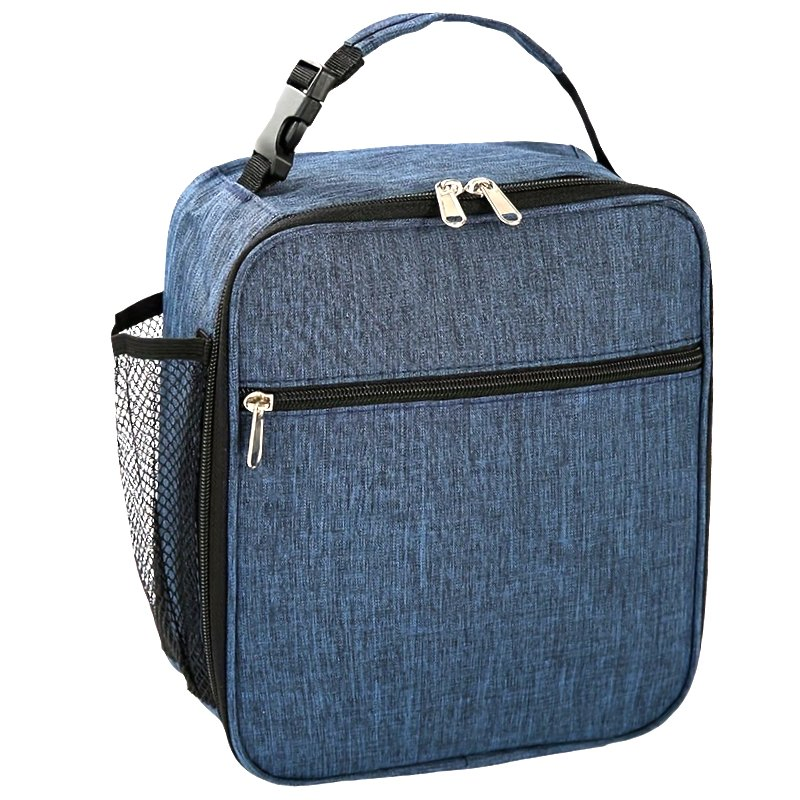 Grey Medium Fitness BPA Free PEVA Portable Office Insulated Cooler Lunch Bag