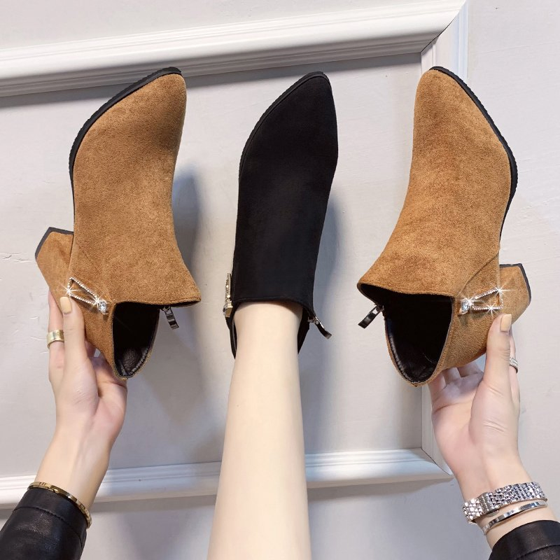 Wholesale Zonxa Women's Autumn and Winter Ankle Boots, Leather Combat Boots, Stylish Office Boots, Athletic Shoes Men Shoes Safety Shoes Sports Shoes