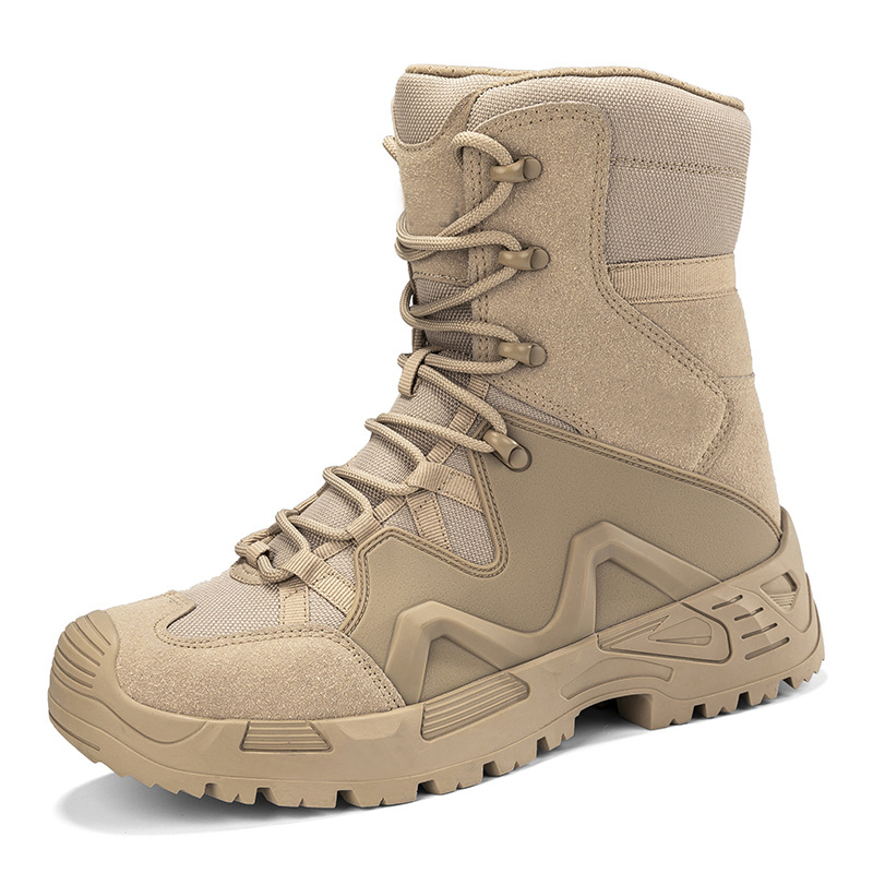 Wholesale High Quality Men Desert Sport High Ankle Shoes Hiking Outdoor Combat Climbing Tactical Boots