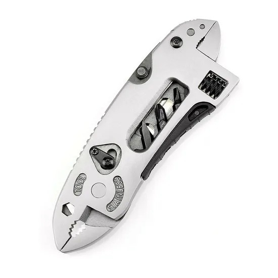 Multi-Purpose Survival Emergency Gear Adjustable Wrench Jaw Screwdriver Od005_2