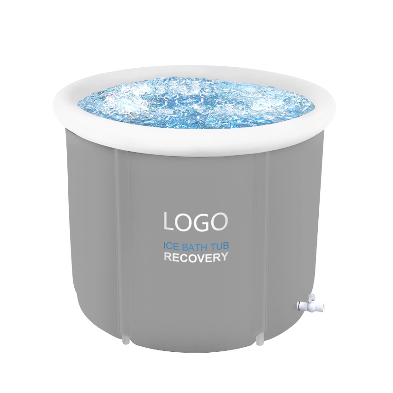 Portable Ice Bathtub for Adult Large Freestanding Recovery Bath Tub Foldable Hot Bath
