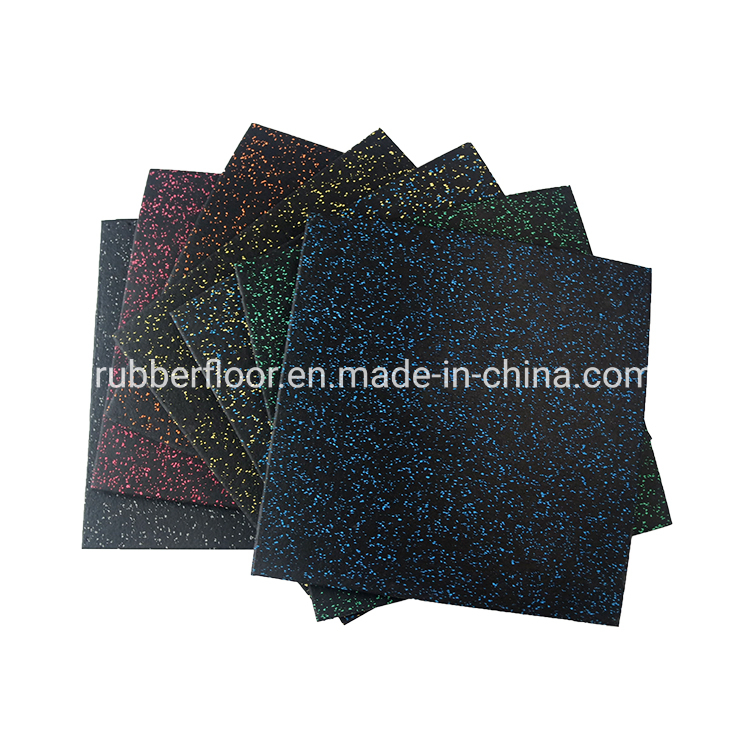 China Manufacture Wholesale Rubber Floor Mat, Premium Commercial Rubber Gym Flooring Mat, Discount Price Home Rubber Gym Tiles Floor for Crossfit Fitness
