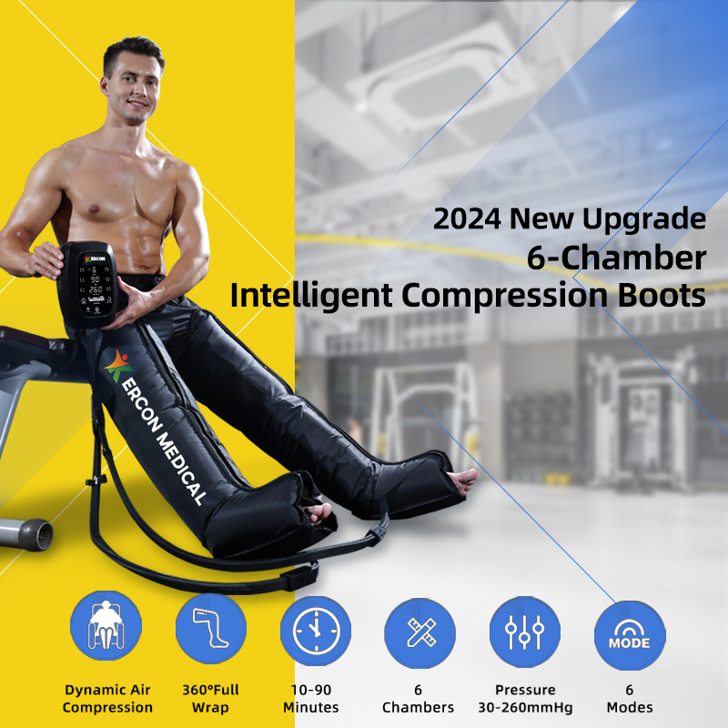 Pressotherapy Foot and Leg Massager Air Dvt Pump Compression Leg Massager Recovery Boots