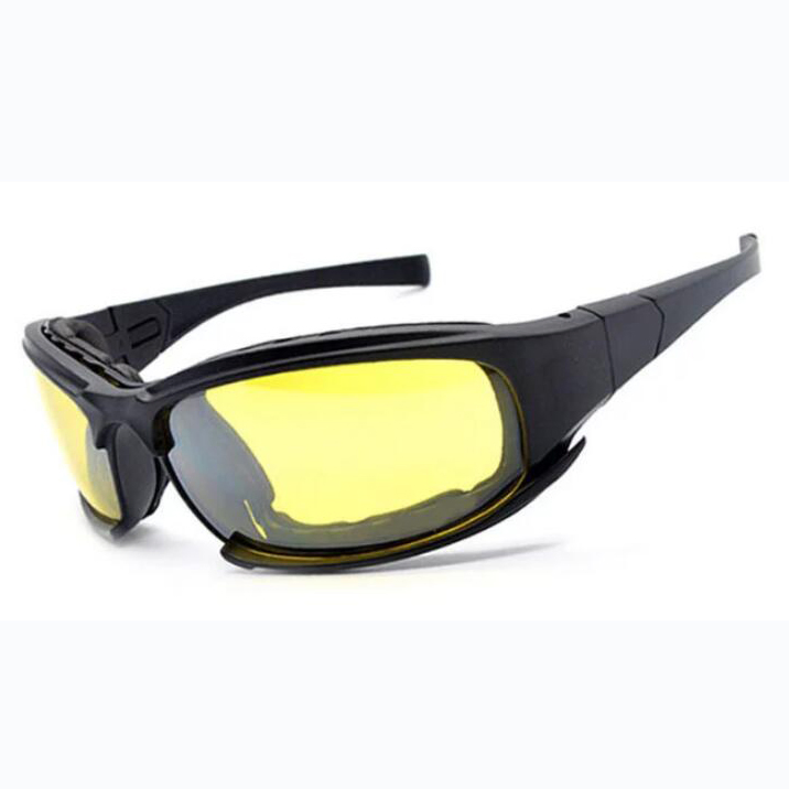New Fashion Bullet Proof 4 Lens Custom Plastic PC Lens Sport Tactical Combat Ballistic Sunglasses X7 Tactical Eyewear