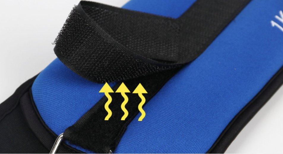 2.5kg Wrist Ankle Weight Made of Neoprene Fabric and Filling Dust-Free Steel Ball for Fitness Ankle Wrist Home Gym Workout