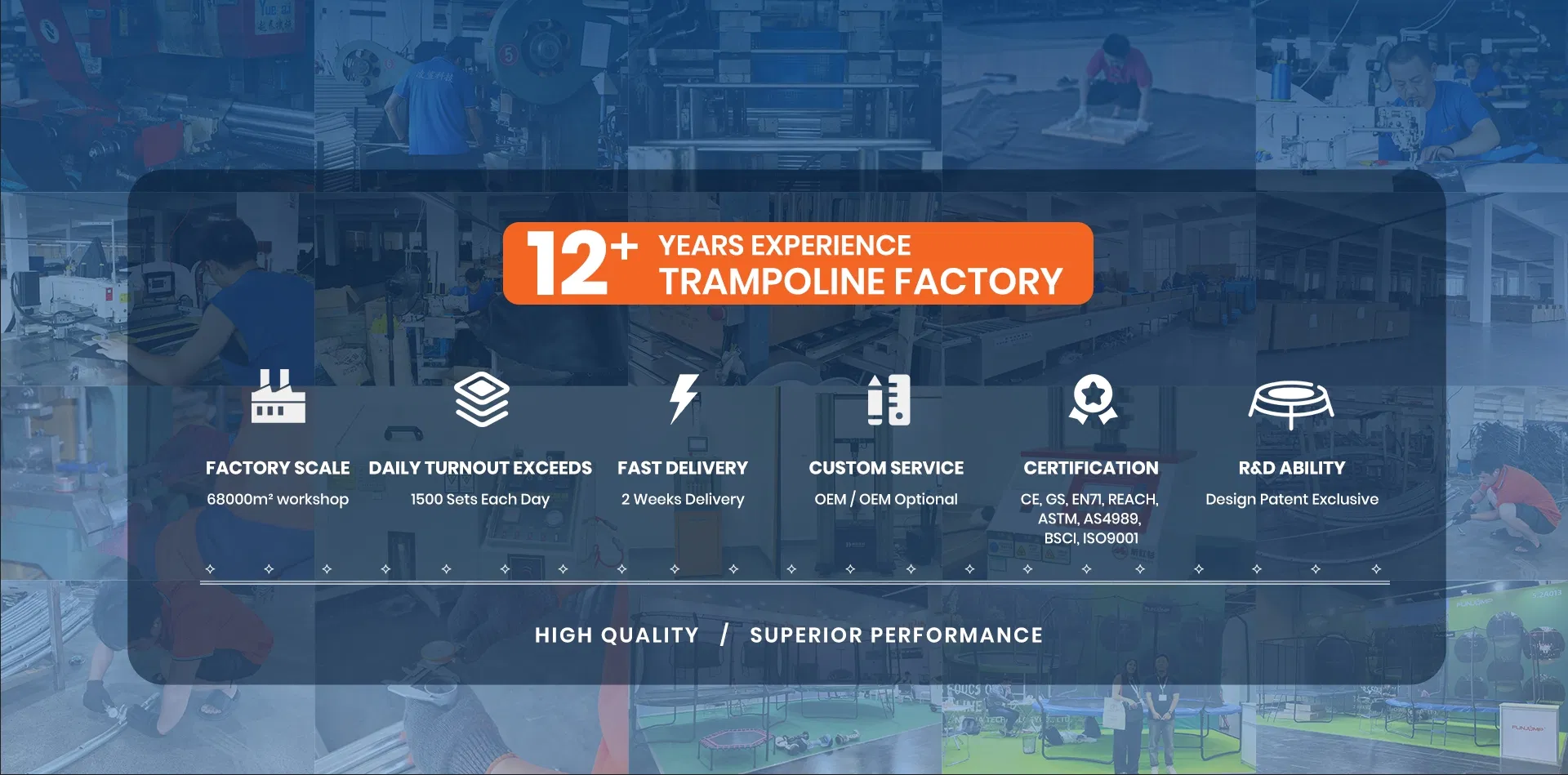 Outdoor Fitness Jumping Trampoline