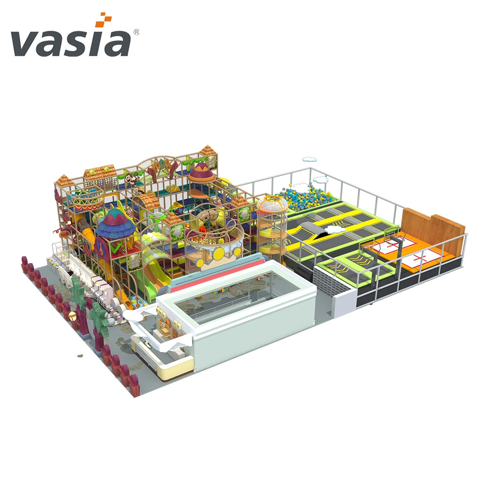 Commercial Plastic Soft Indoor/Outdoor Amusement Playground Sports Fitness/Gym Park Trampoline Equipment for Children/Kids
