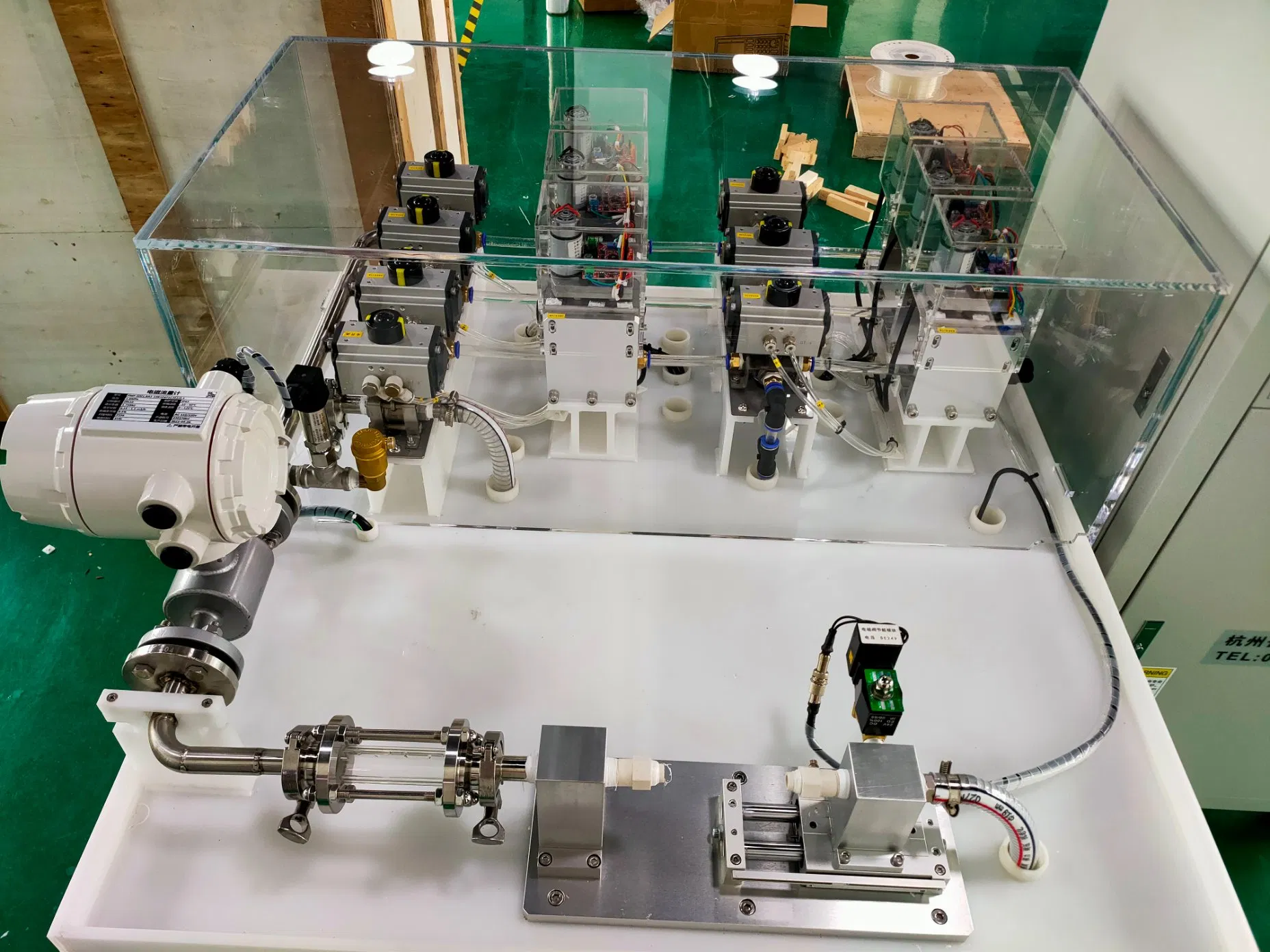 Automotive pump comprehensive performance test bench for pump quality and reliability testing