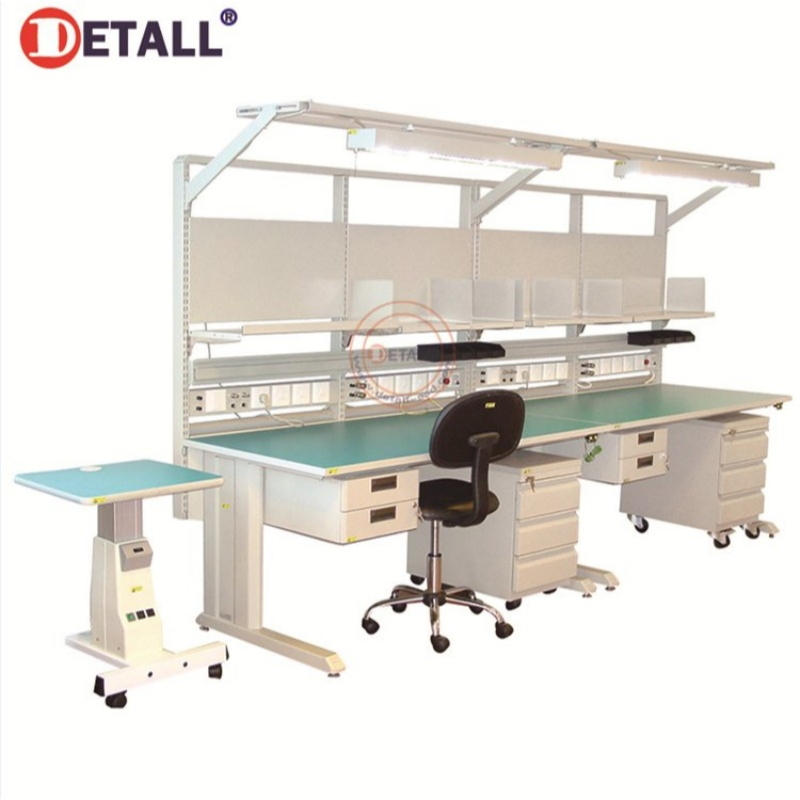 ESD Anti-Static Workbench with Electric Lift Trolley for Electronics Assembly and Repair