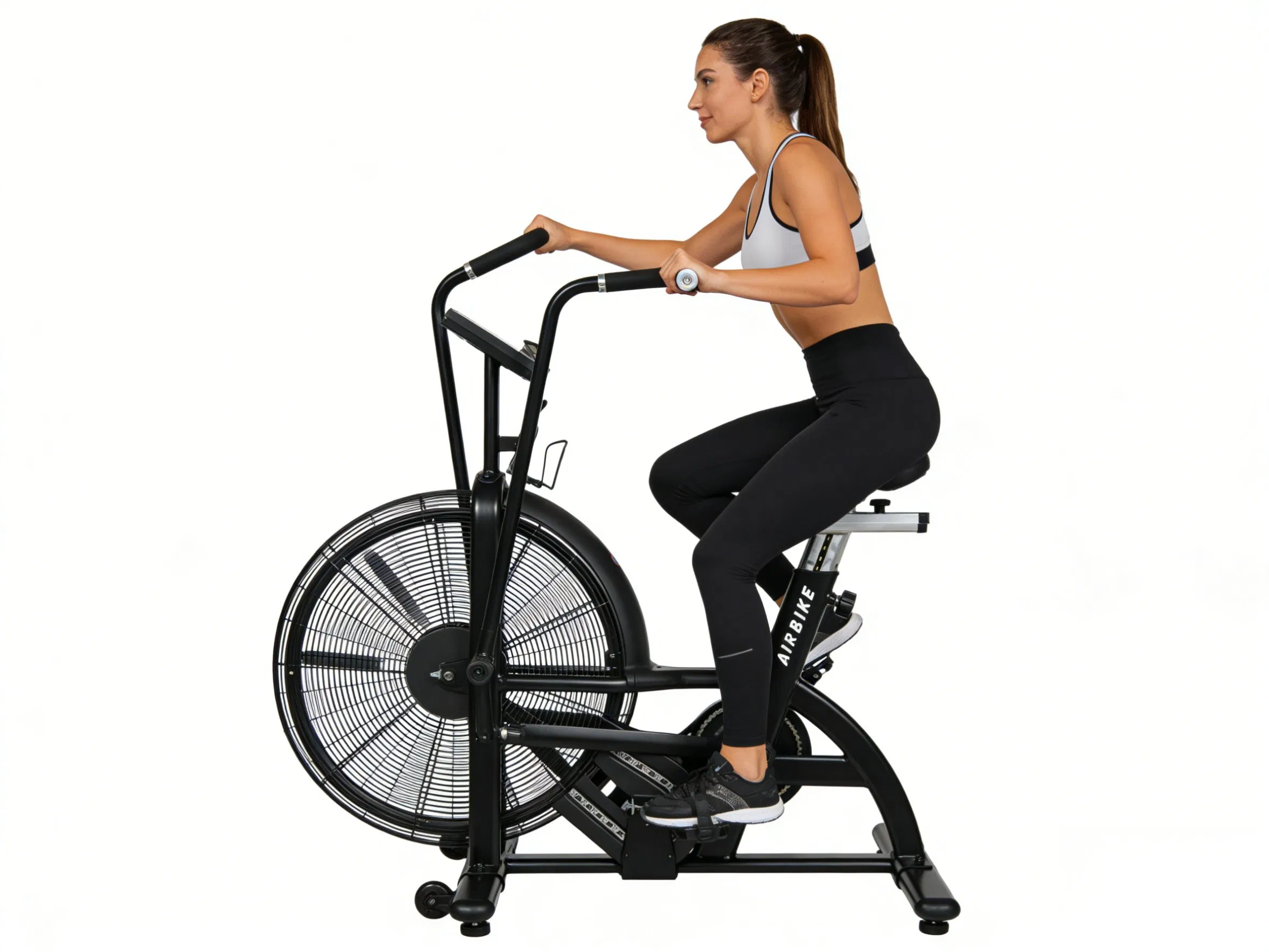 Smart-Connected Aerobic Exercise Fitness Gym Equipment Tech-Enabled Air Bike Spinning Bike