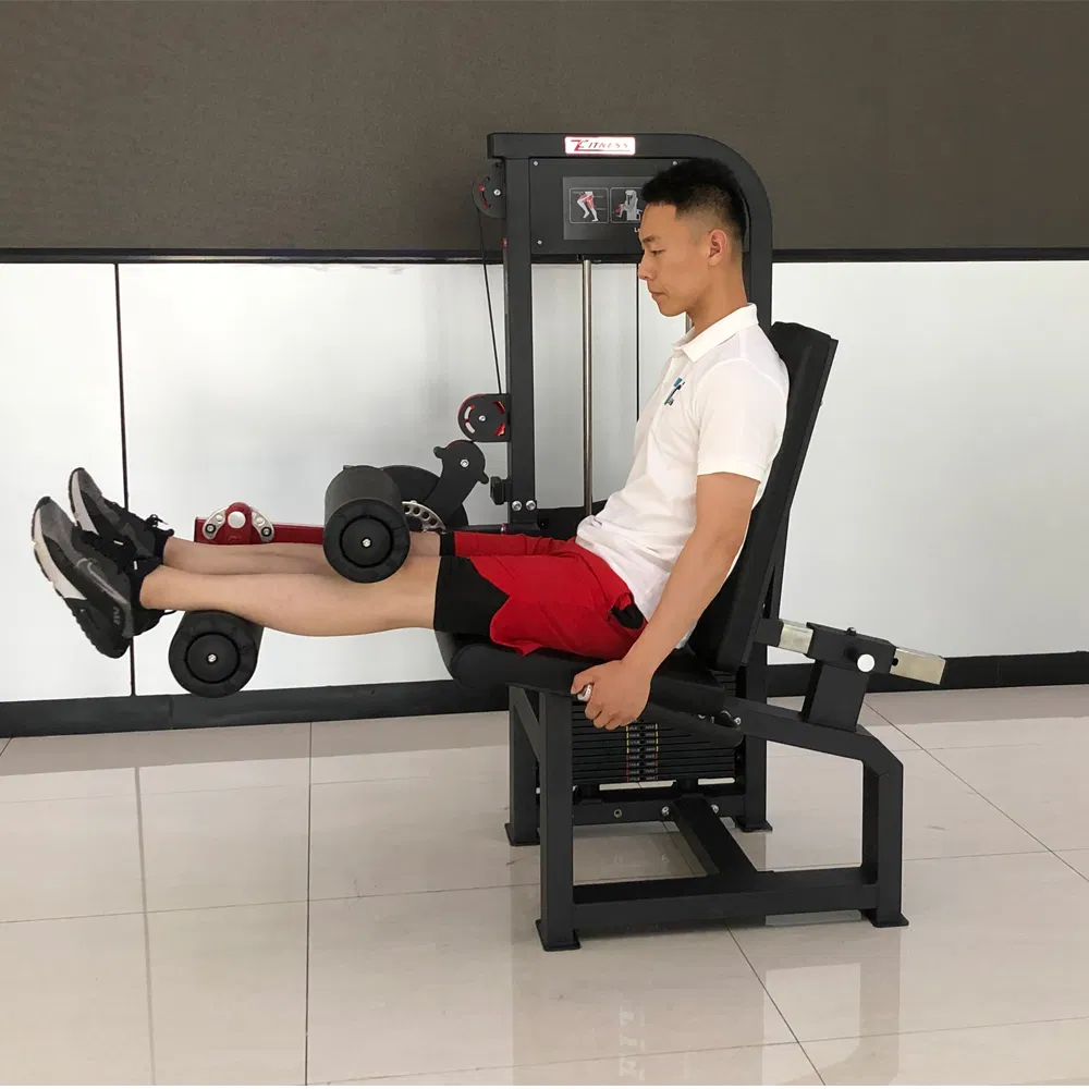 Fitness Exercise Trainer Machine Dual Functional Commercial Strength Training Bodybuilding Workout Pin Load Selection Seated Leg Curl &amp; Extension Gym Equipment