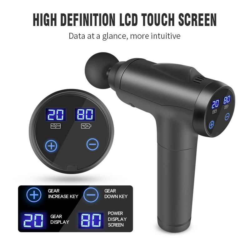 Muscle Definition Recovery Portable Electric Sport Massager Handheld Deep Tissue Percussion Fitness Relief Gun Massage Gun