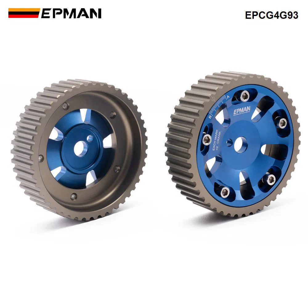 Epman 2PCS Adjustable Cam Gears Timing Gear Pulley Kit for Mitsubishi 4G93 Dohc Engine 93-01 Epcg4g93
