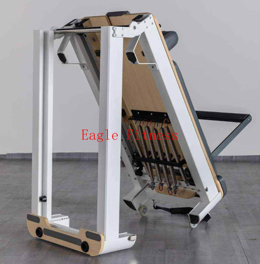Professional Wholesale Foldable Portable Fitness Aluminium Wood Pilates Reformer