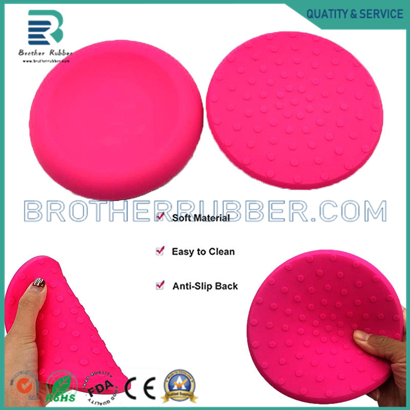 Non Slip Portable Pilates Fitness Exercise Protect Elbows Silicone Round Knee Pad