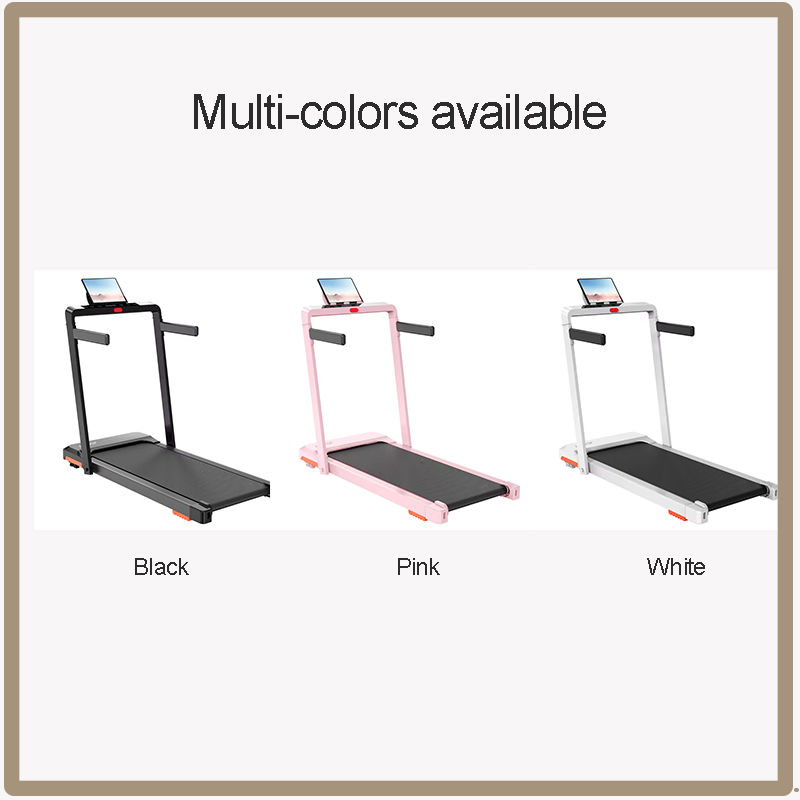 Home Gym Smart Fitness Exercise Treadmill Running Walking Pad LED Display Under Desk Multi Function Portable Running Machine Treadmills with Handle