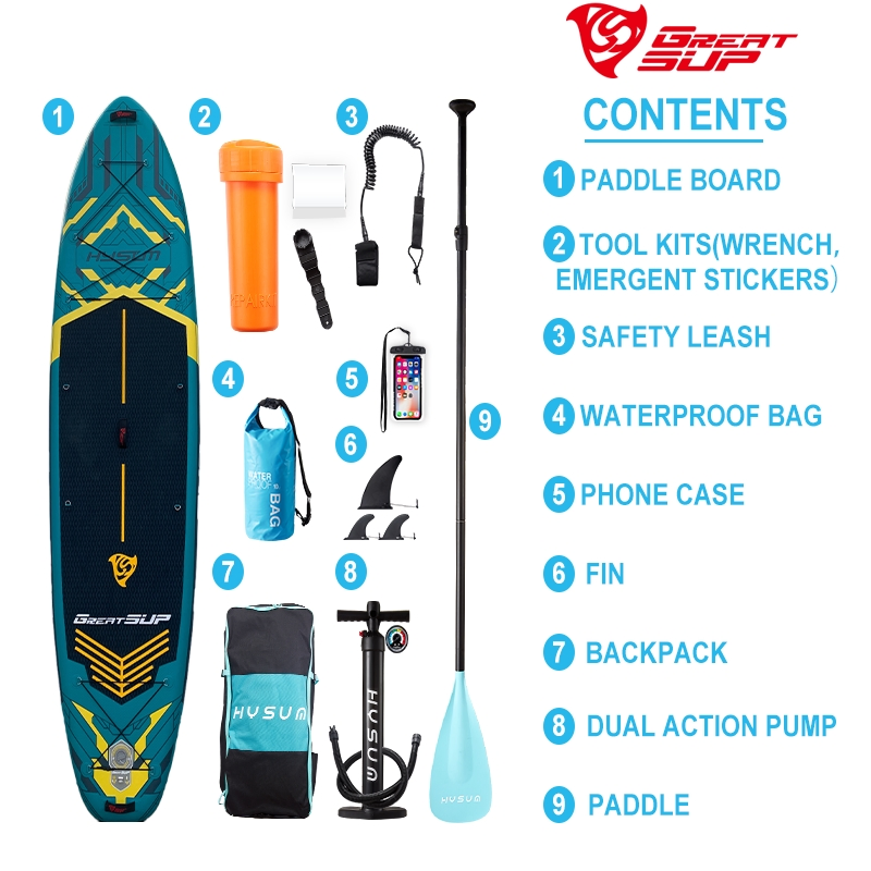 Factory Custom Lightweight Sup Inflatable Stand up Paddle Board Supboard Sup for Surfing and Sup Yoga Wholesale Direct Paddleboard 350cm Sup Paddle Board Family