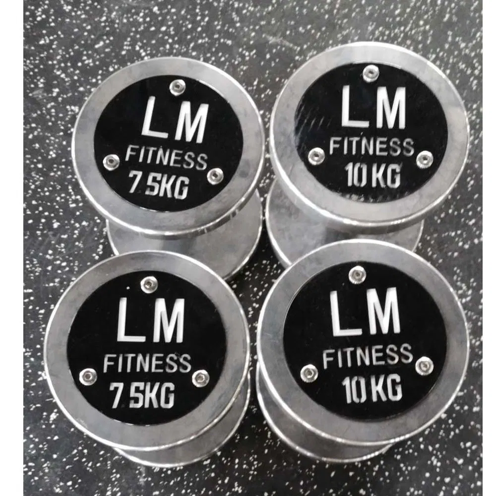 High Quality Stainless Steel Dumbbell Set Chrome Dumbbells Rotate Dumbbell Free Weights