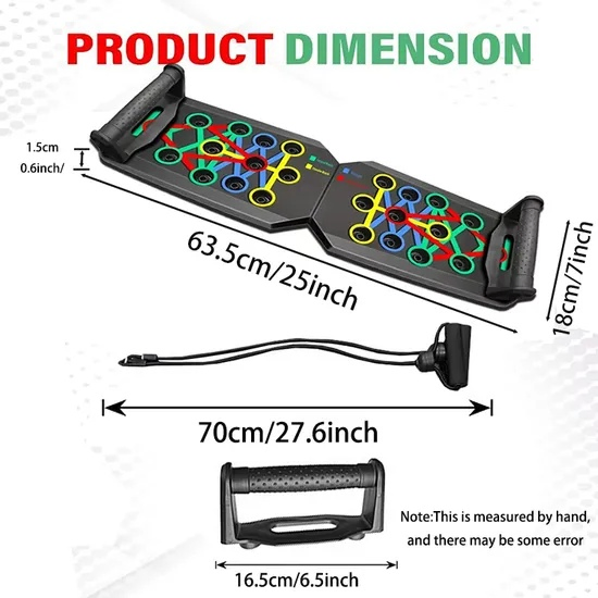300kg Capacity Heavy Duty Color Coded Push up Board System