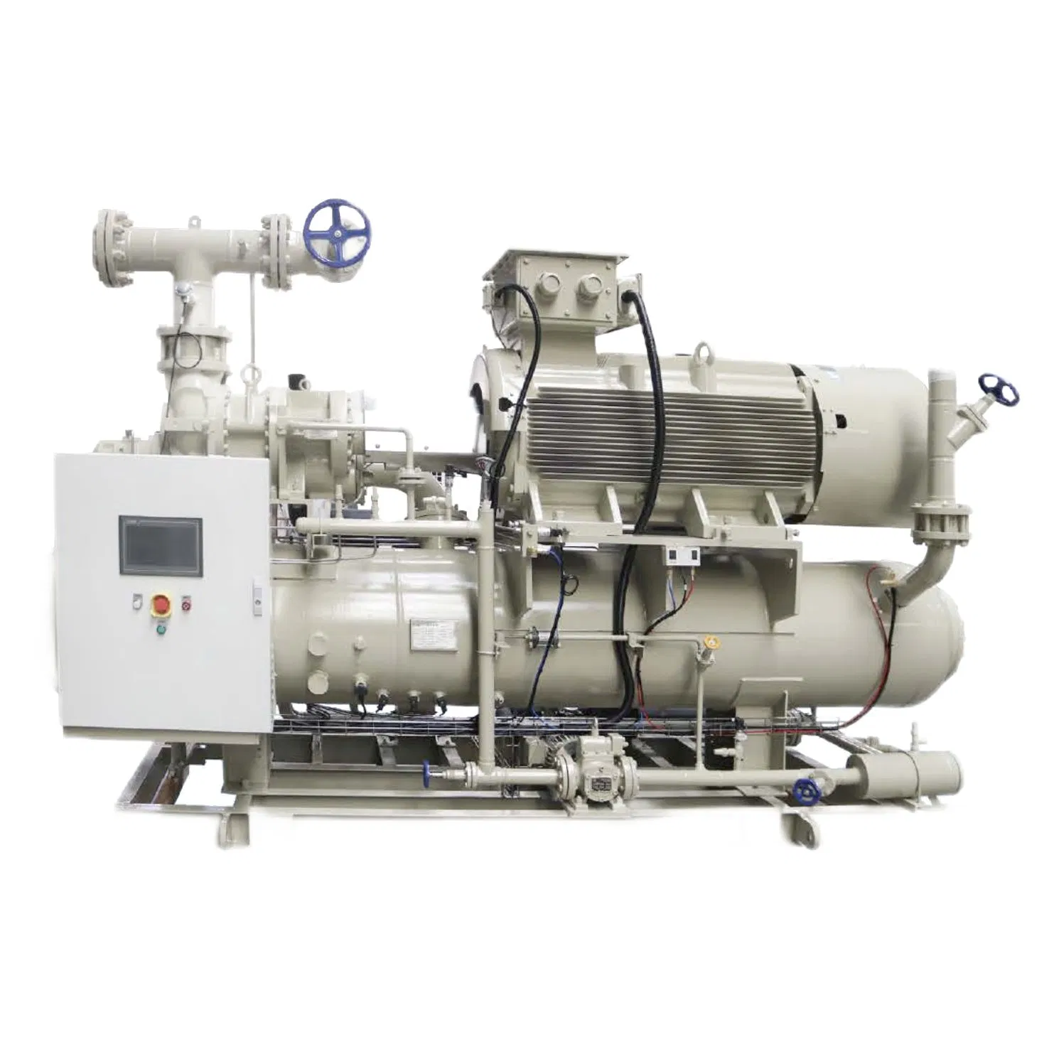 High Cooling Capacity Low Noise Cold Room Condensing Refrigeration System Gea Screw Compressor Unit