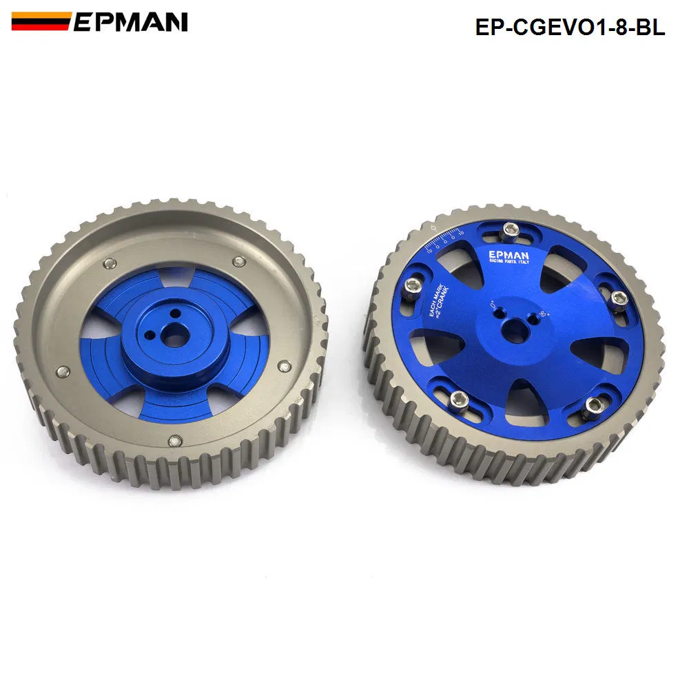 Epman Adjustable Cam Shaft Gear Gears for Mitusibishi Lancer Evolution Evo 1-8 4G63 4G63t Ep-Cgevo1-8-Bl