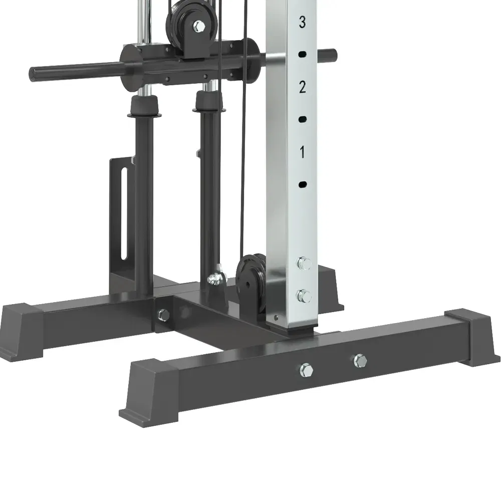 Gym Fitness Functional Trainer Wall Mounted Single Cable Station Pulley Tower