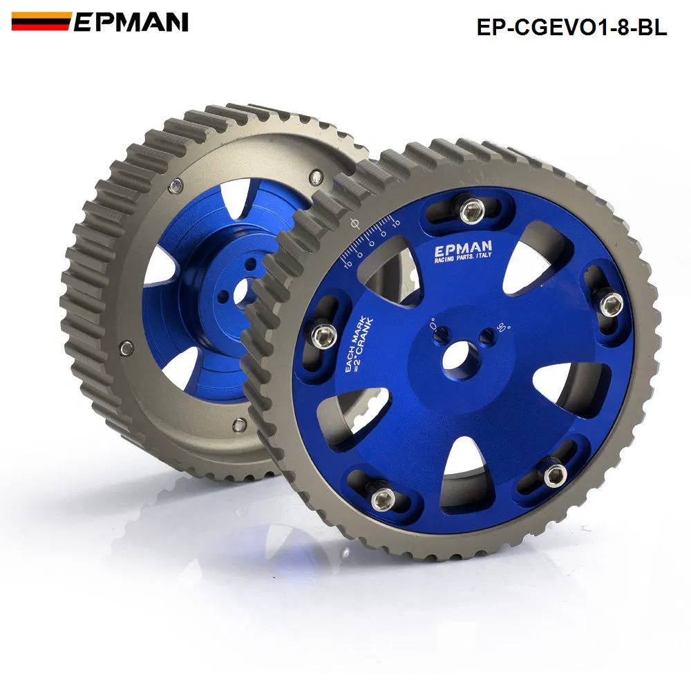 Epman Adjustable Cam Shaft Gear Gears for Mitusibishi Lancer Evolution Evo 1-8 4G63 4G63t Ep-Cgevo1-8-Bl