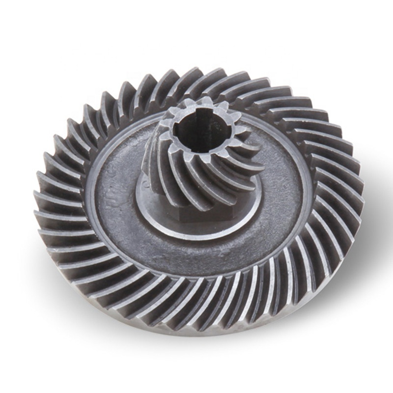 Spiral Bevel Gear Grinding Ratio Calculation Adjustable Table Driven Technology Light Weight Helical Customized Pinion Spiral Stainless Steel